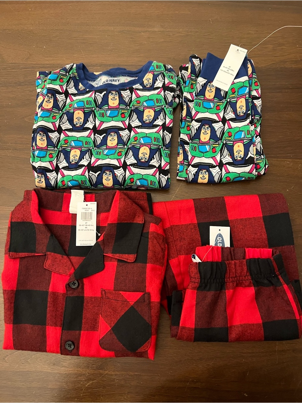 2 Boys pajama sets size 4 and 6
